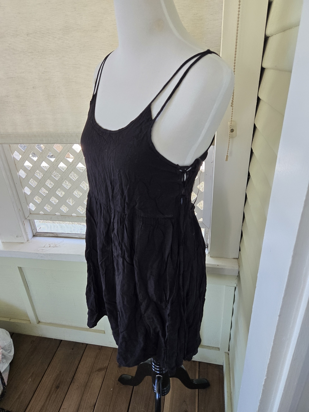 Forever 21 Black Dress with Side String Detail - Picture 3 of 5
